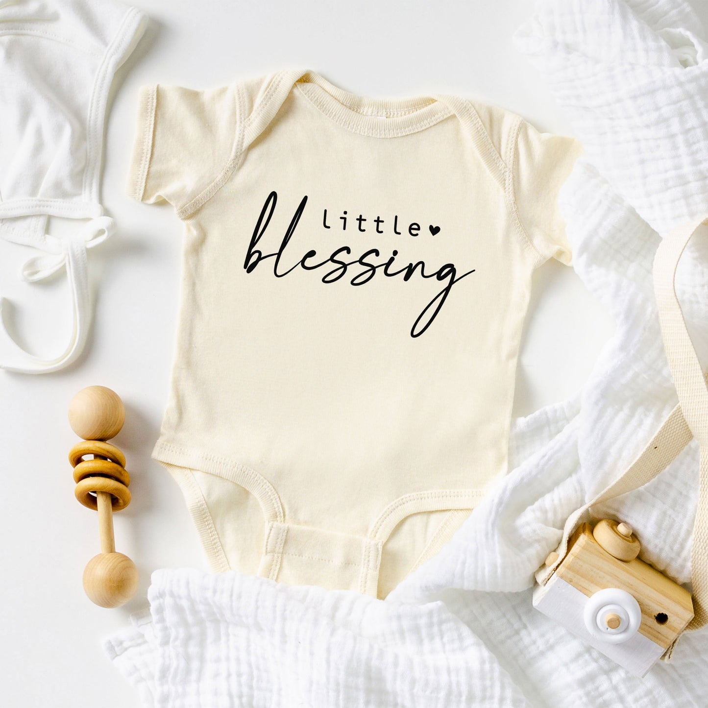 Little Blessing Heart | Baby Graphic Short Sleeve Bodysuit