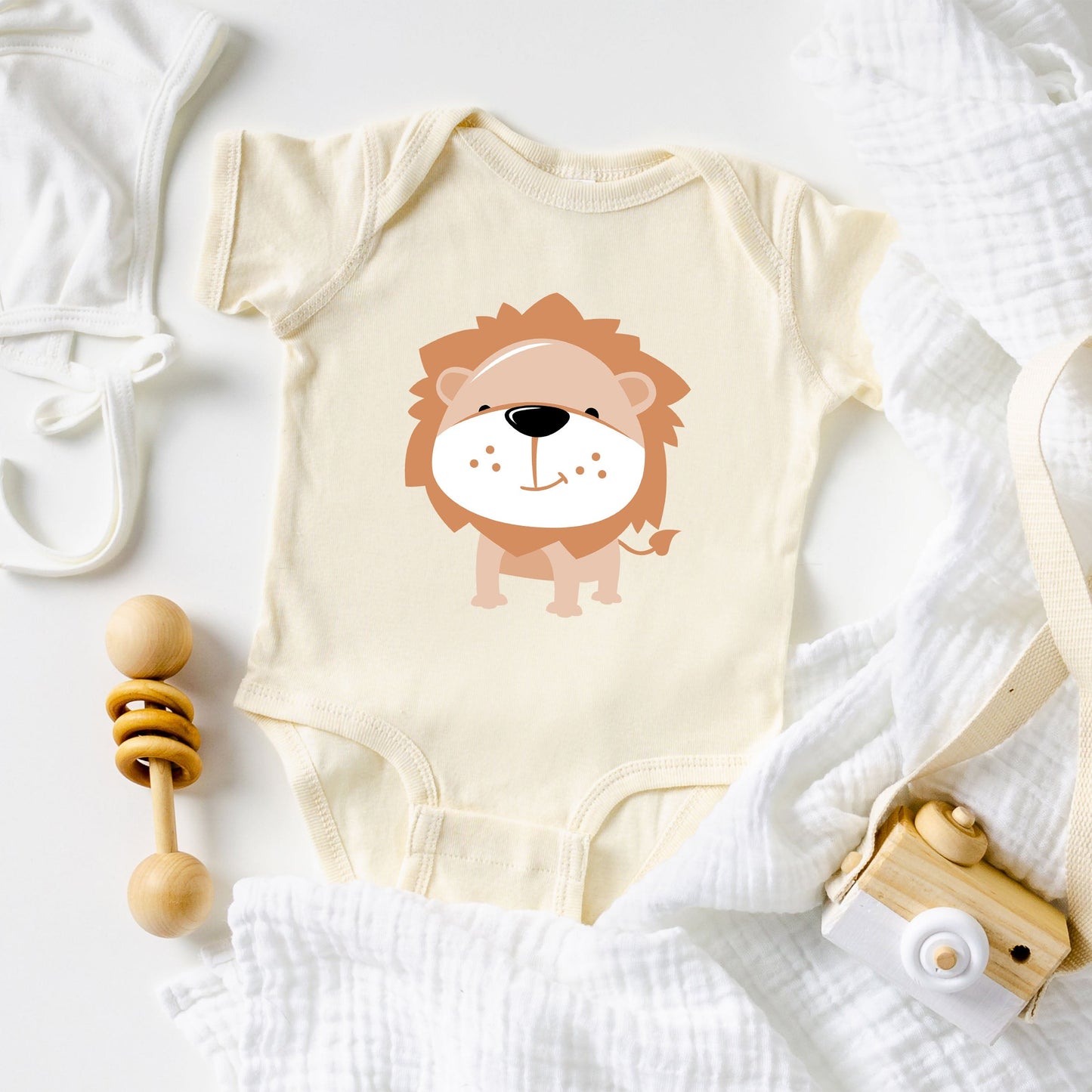 Lion Colorful | Baby Graphic Short Sleeve Bodysuit