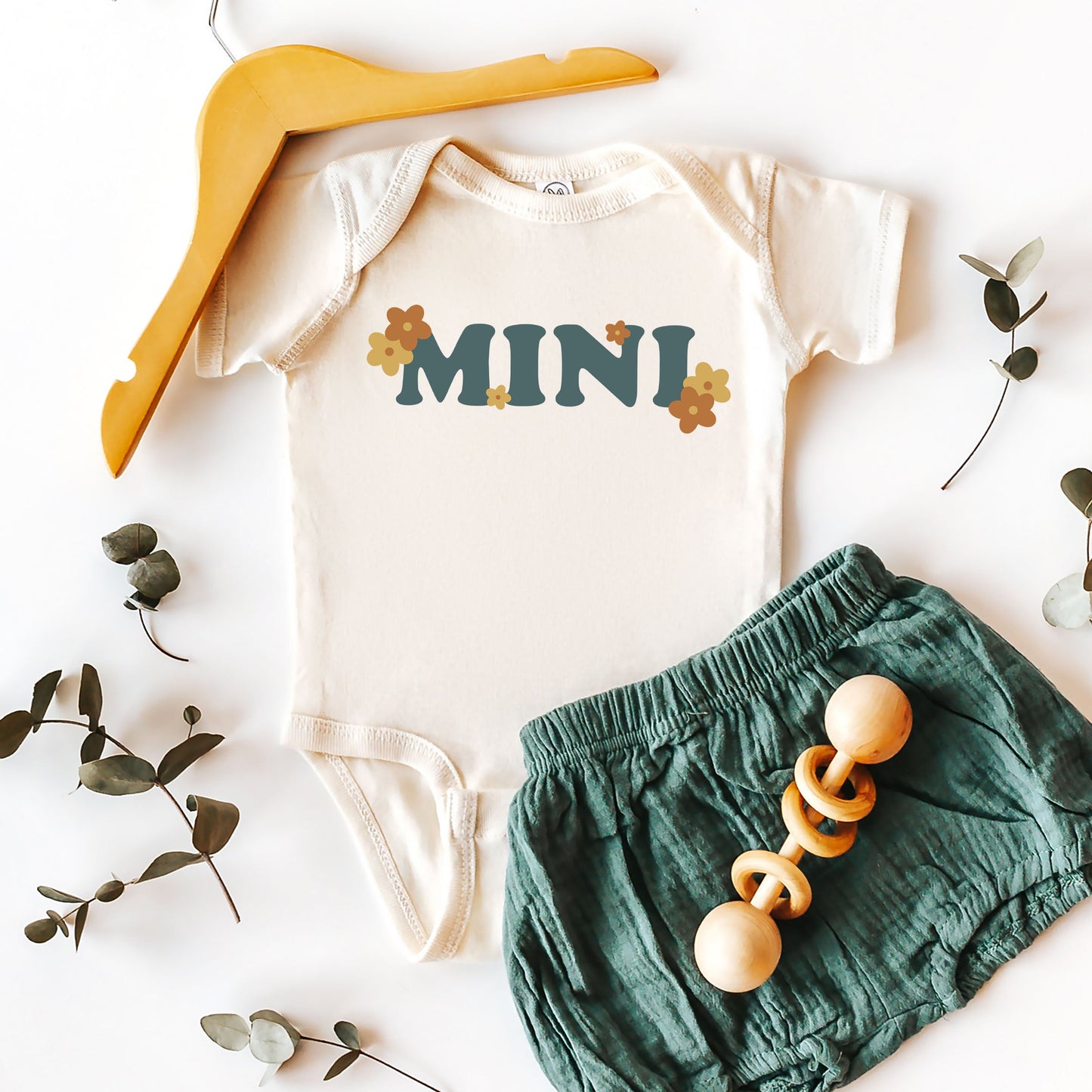 Boho Mini Flowers | Baby Graphic Short Sleeve Bodysuit