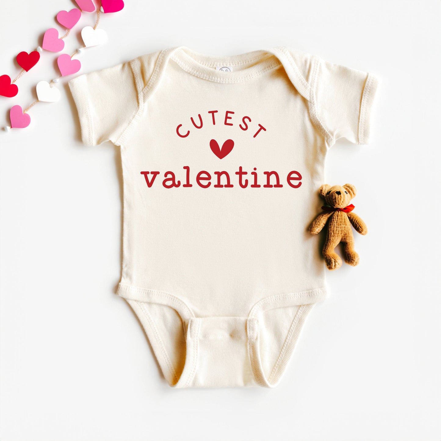 Cutest Valentine | Baby Graphic Short Sleeve Bodysuit