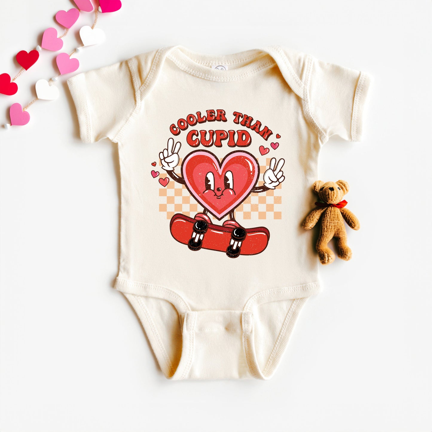Cooler Than Cupid | Baby Graphic Short Sleeve Bodysuit