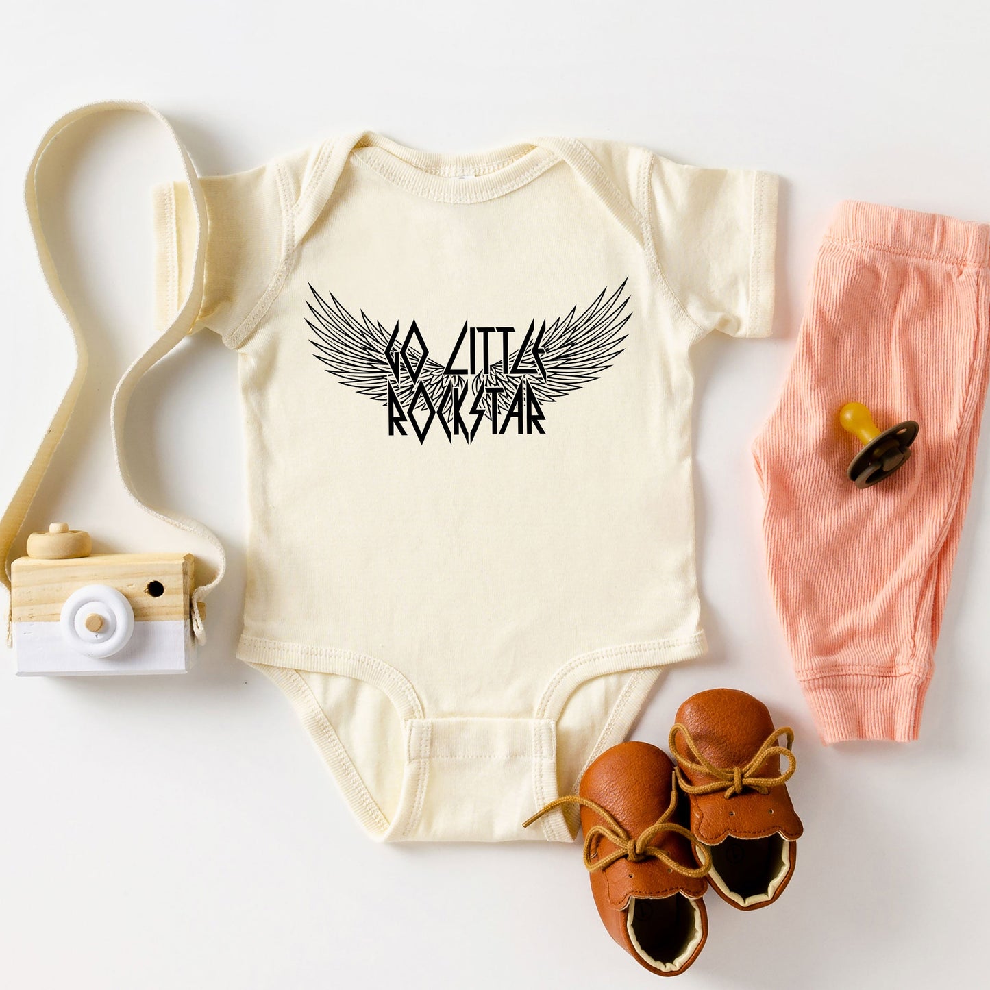 Go Little Rockstar | Baby Graphic Short Sleeve Bodysuit