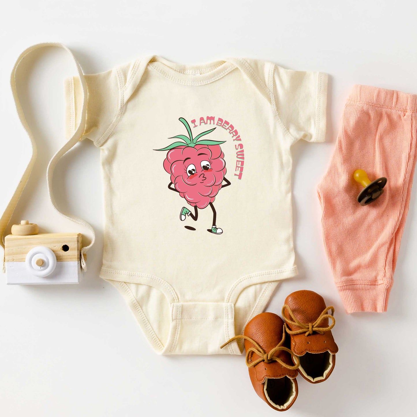 I Am Berry Sweet | Baby Graphic Short Sleeve Bodysuit