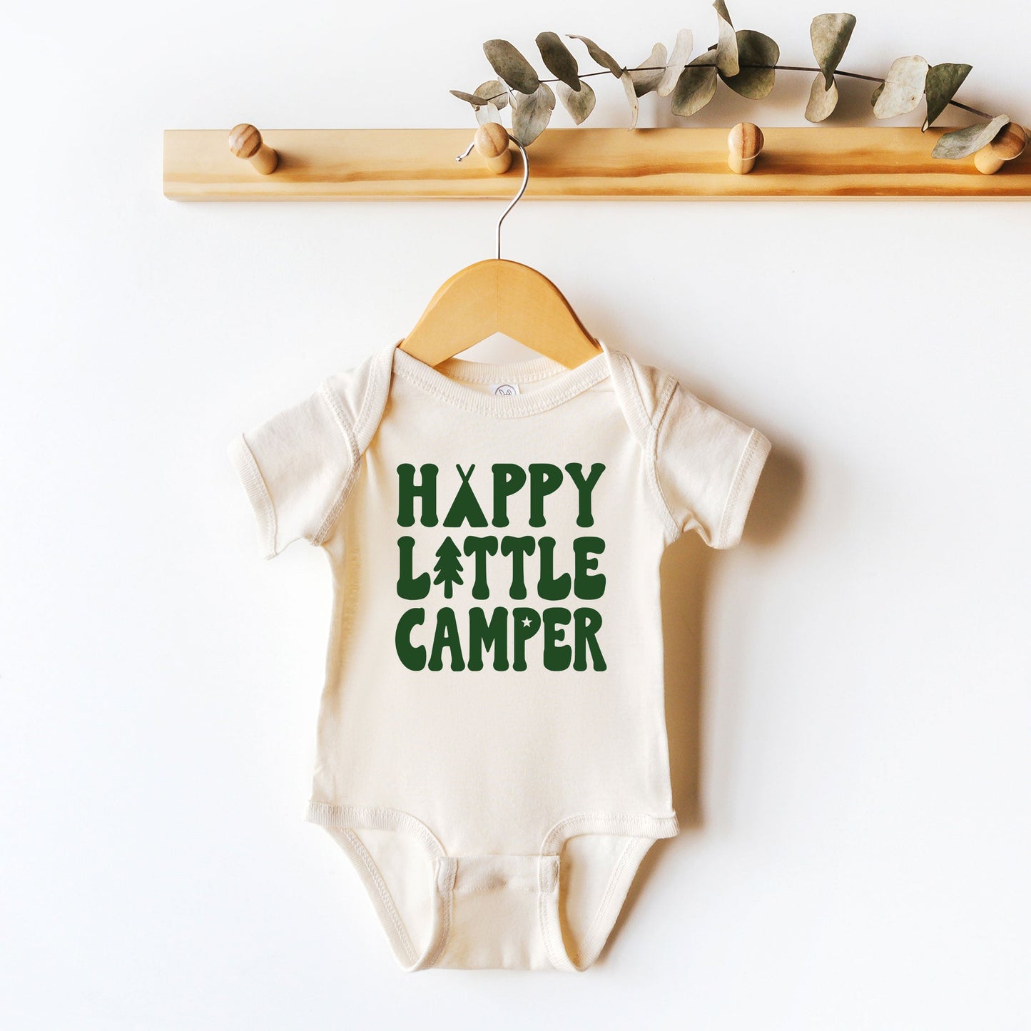 Happy Little Camper | Baby Graphic Short Sleeve Bodysuit