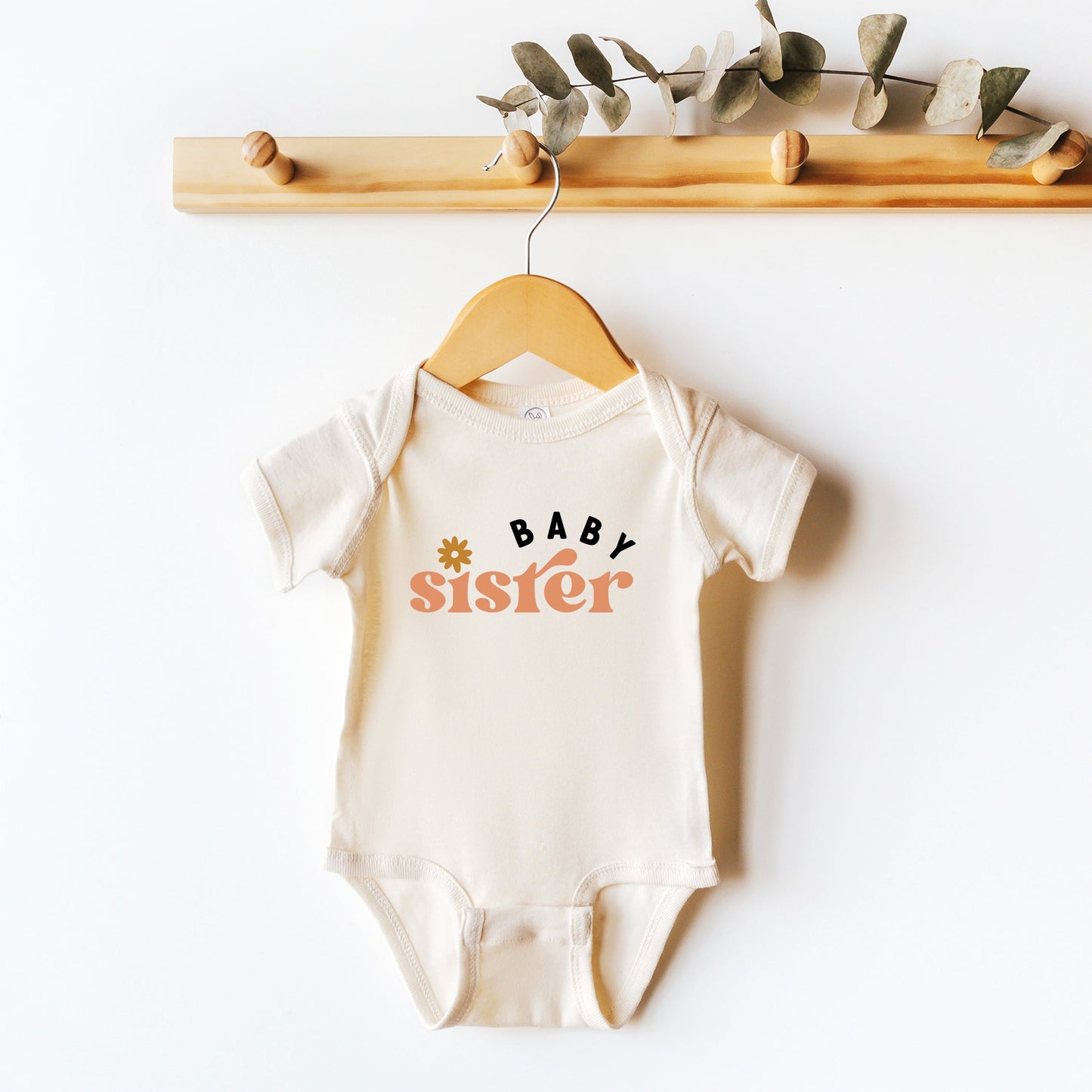Boho Baby Sister | Baby Graphic Short Sleeve Bodysuit