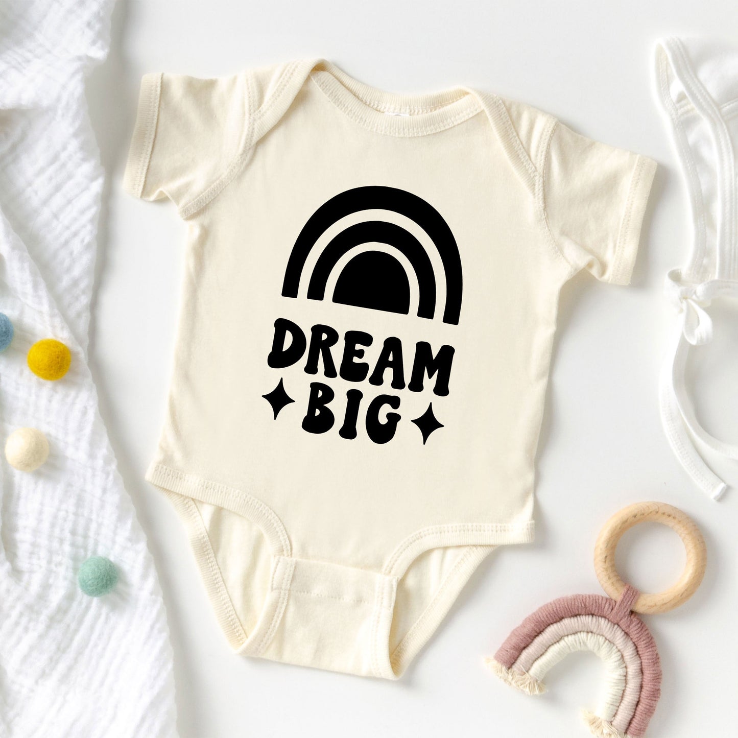 Dream Big Rainbow | Baby Bodysuit
