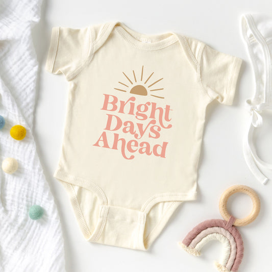 Bright Days Ahead Sun | Baby Graphic Short Sleeve Bodysuit