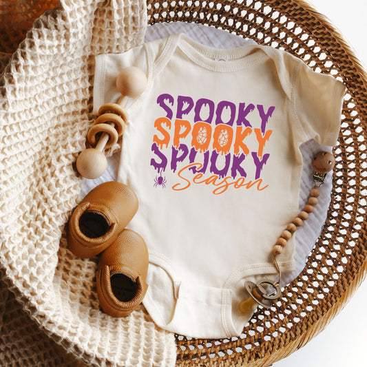 Spooky Season Spider | Baby Graphic Short Sleeve Bodysuit