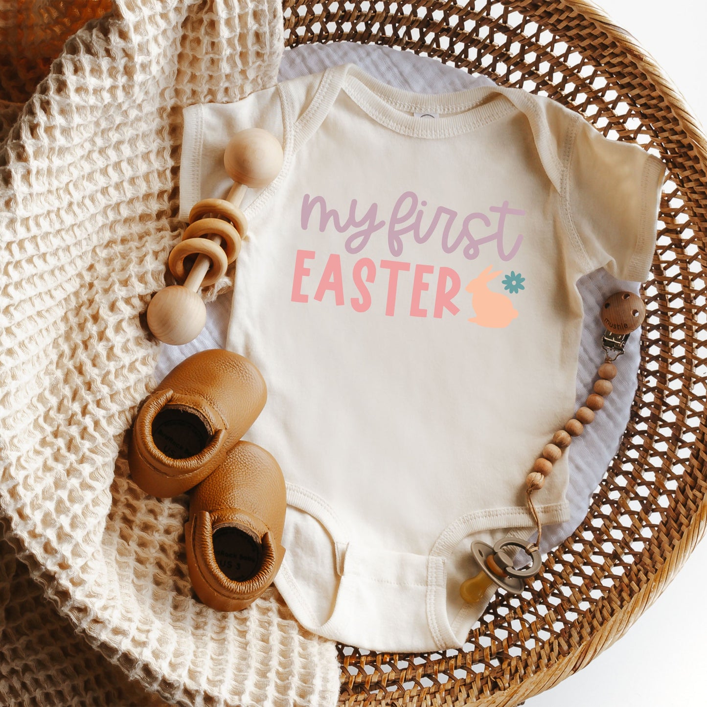 My First Easter Bunny | Baby Graphic Short Sleeve Bodysuit