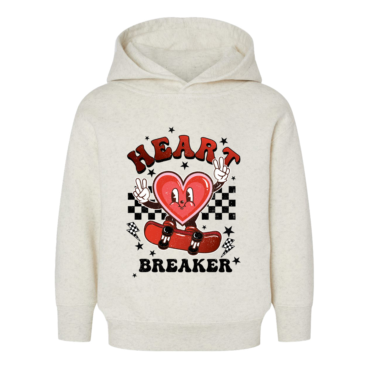 Heart Breaker Skater | Toddler Graphic Hoodie