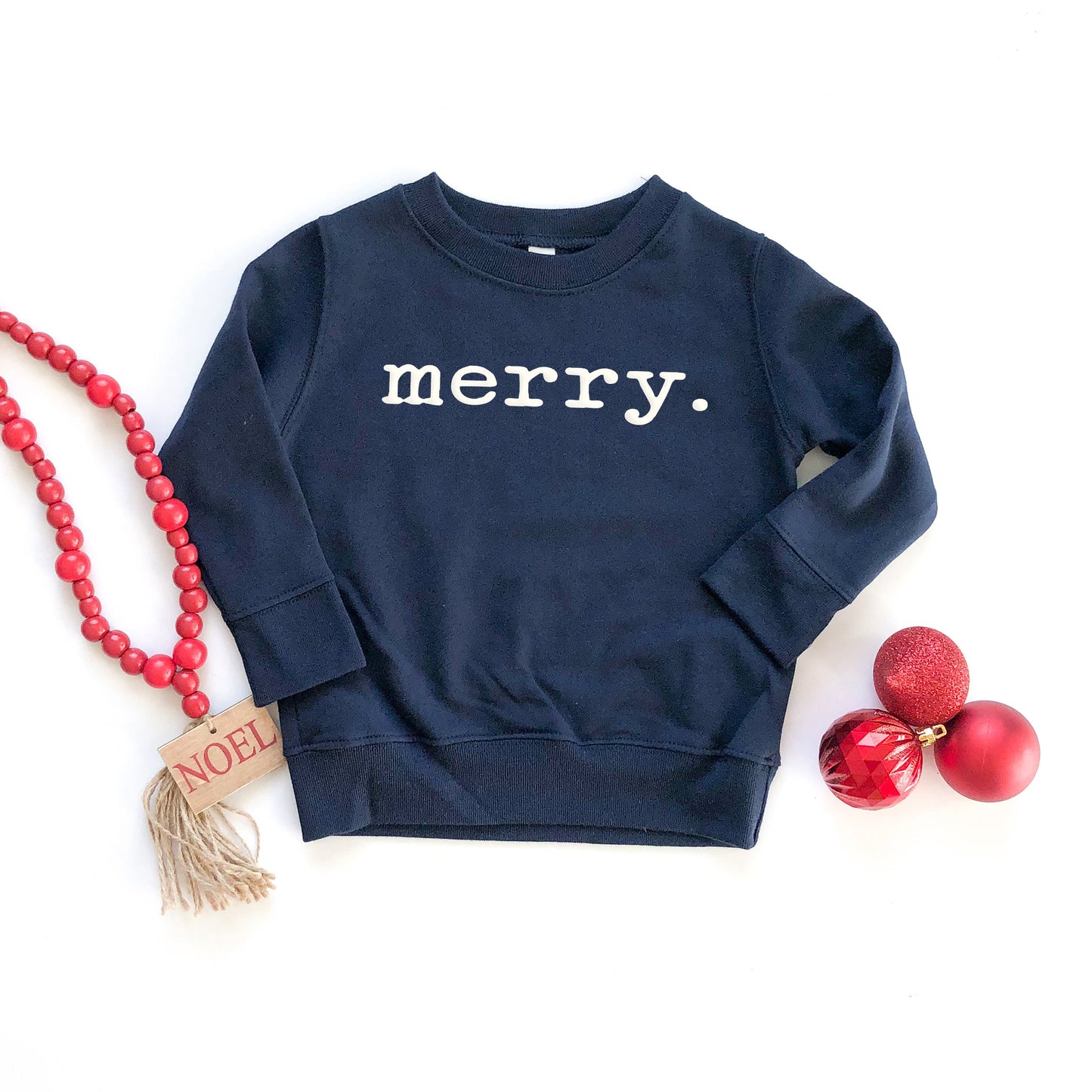 Merry Puff Print | Toddler Graphic Sweatshirt