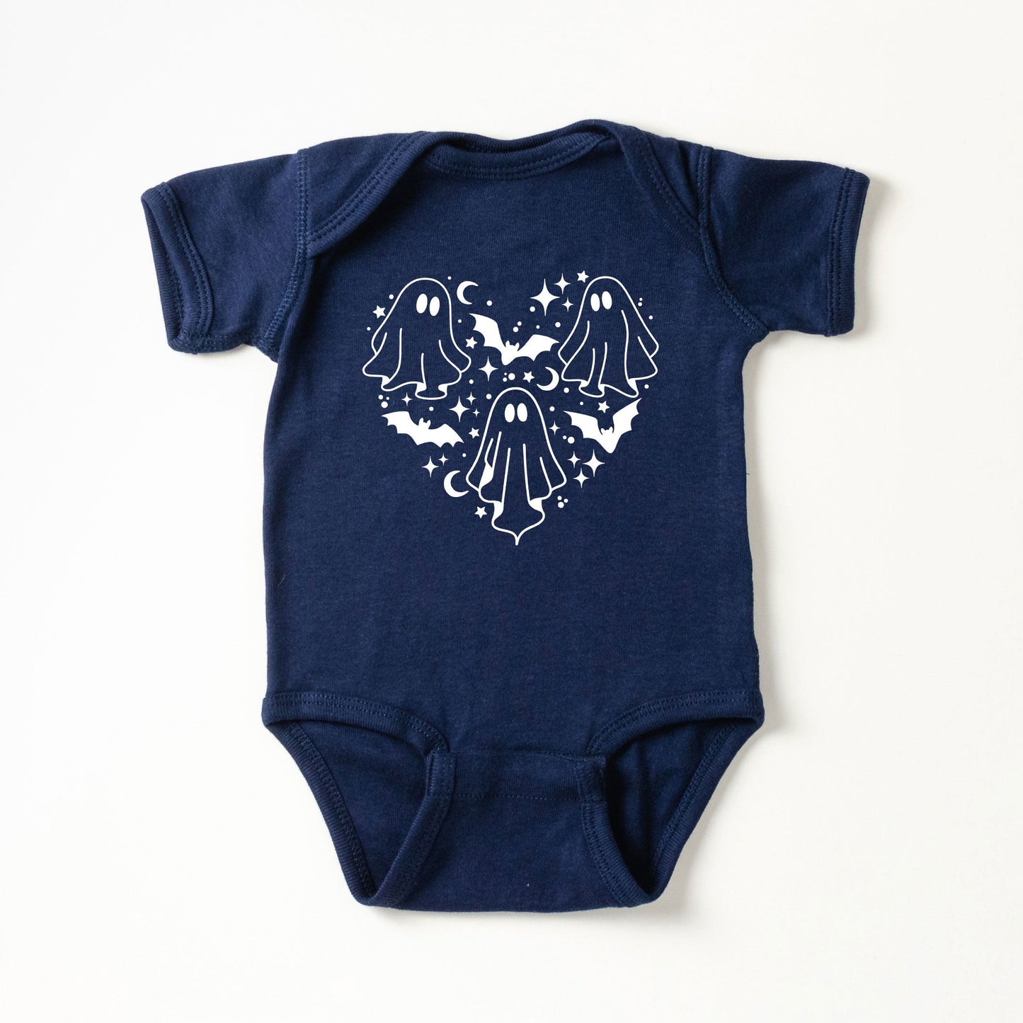 Ghosts Heart | Baby Graphic Short Sleeve Bodysuit