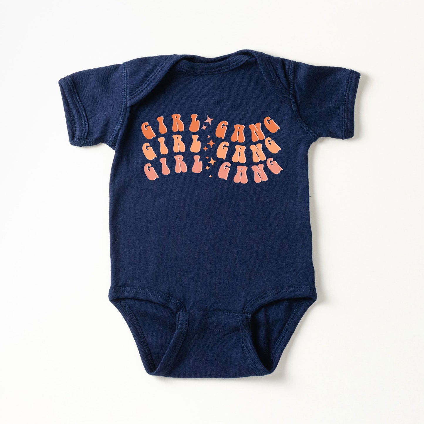 Girl Gang Wavy | Baby Graphic Short Sleeve Bodysuit