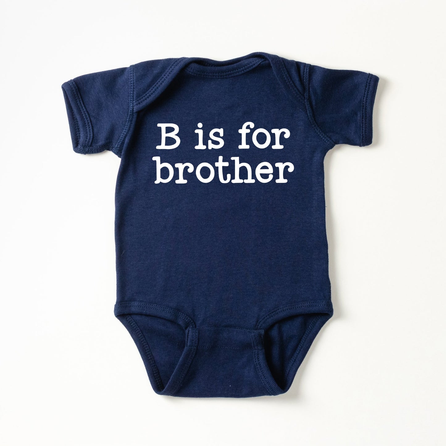 B Is For Brother | Baby Graphic Short Sleeve Bodysuit