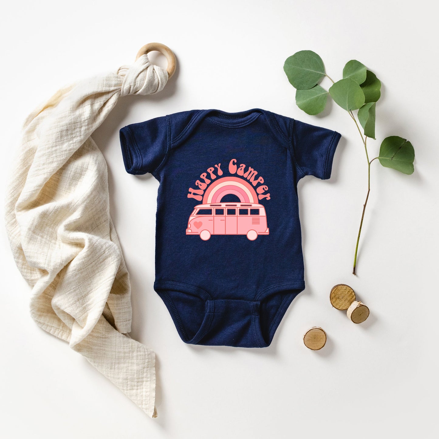 Happy Camper Van | Baby Graphic Short Sleeve Bodysuit