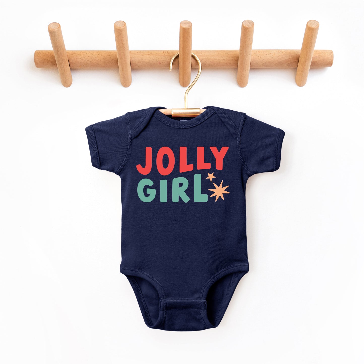Jolly Girl Star | Baby Graphic Short Sleeve Bodysuit