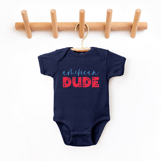 American Dude Pastel | Baby Graphic Short Sleeve Bodysuit