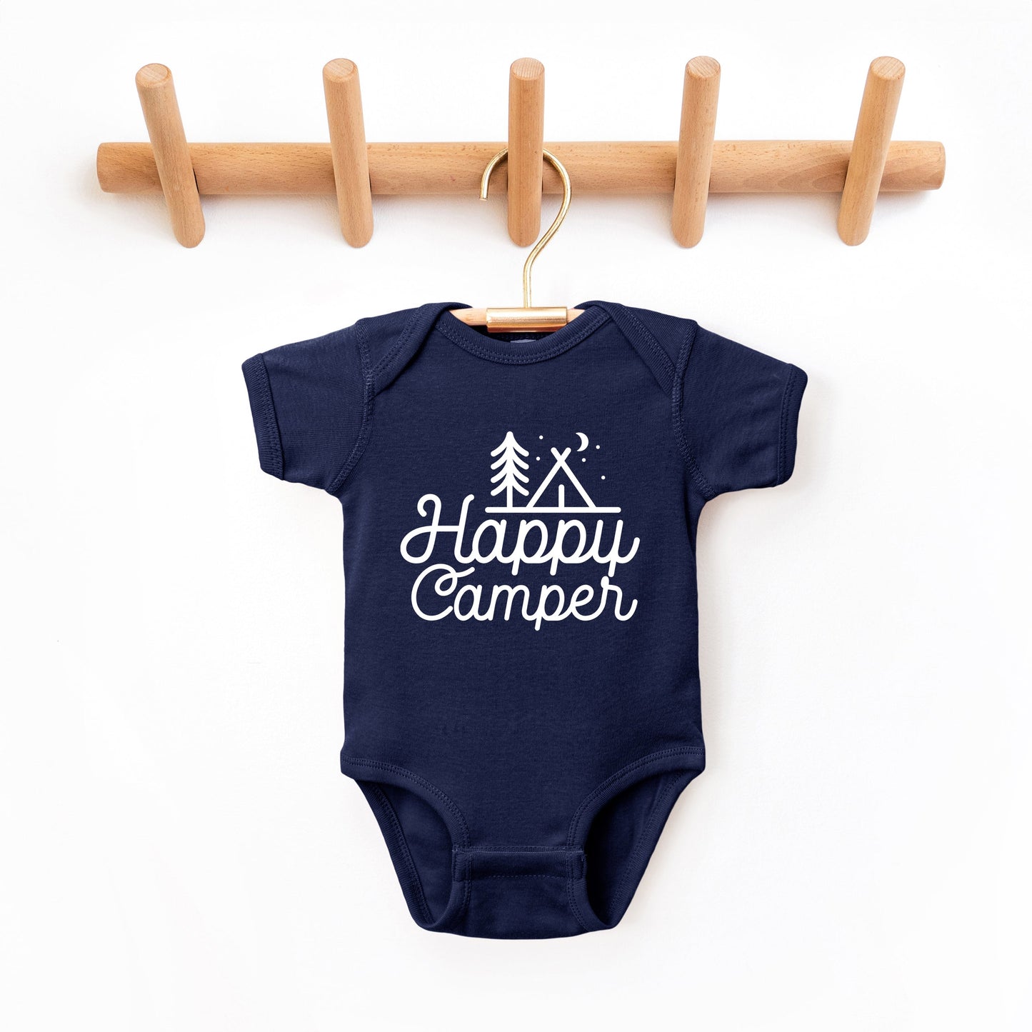 Happy Camper Tent | Baby Graphic Short Sleeve Bodysuit