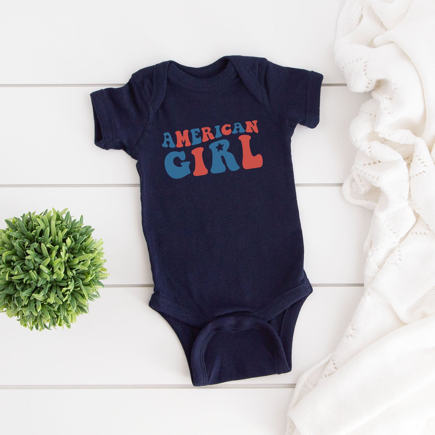 American Girl Stars | Baby Graphic Short Sleeve Bodysuit
