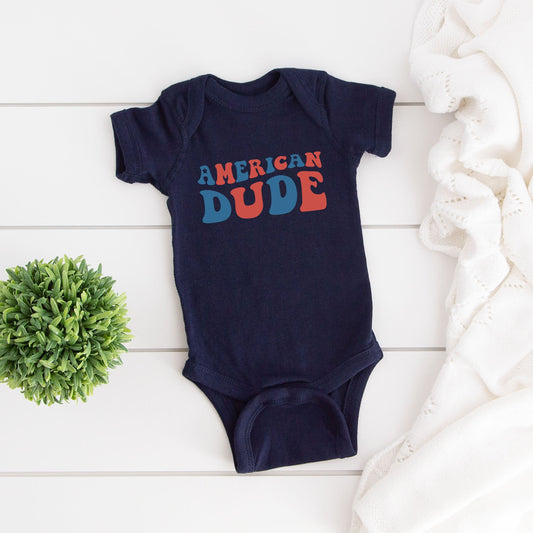 American Dude | Baby Graphic Short Sleeve Bodysuit