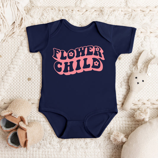 Flower Child | Baby Graphic Short Sleeve Bodysuit