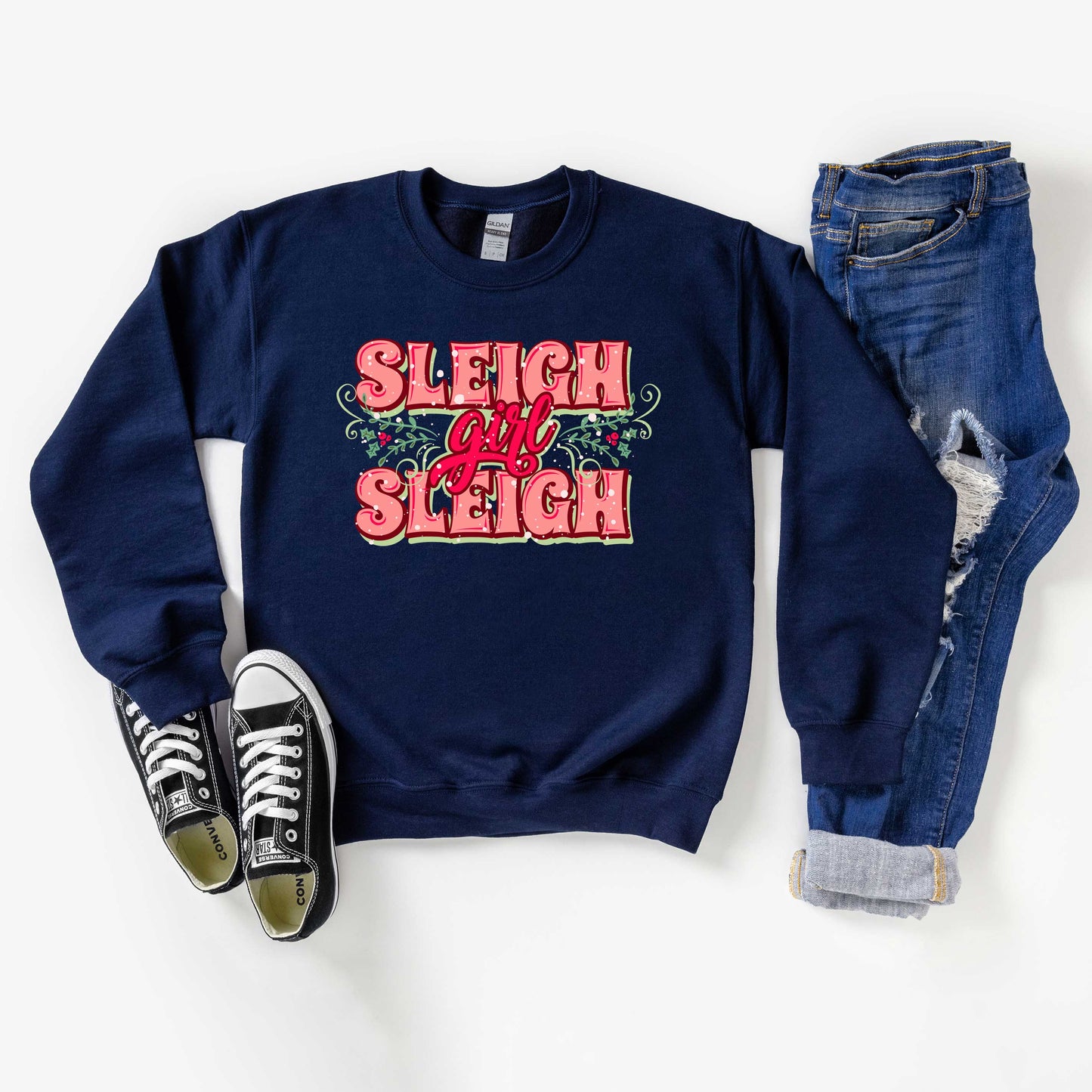 Sleigh Girl Sleigh | Youth Graphic Sweatshirt