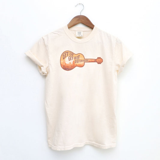 Get Up Get Out Get Country | Garment Dyed Short Sleeve Tee
