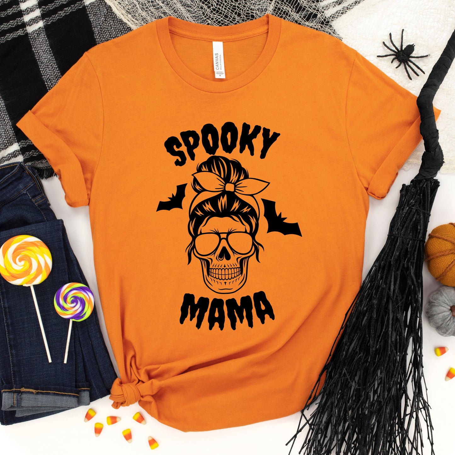 Spooky Mama Skull | Short Sleeve Graphic Tee