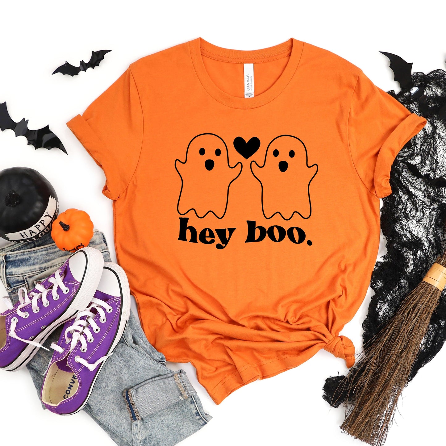 Ghosts Hey Boo | Short Sleeve Graphic Tee