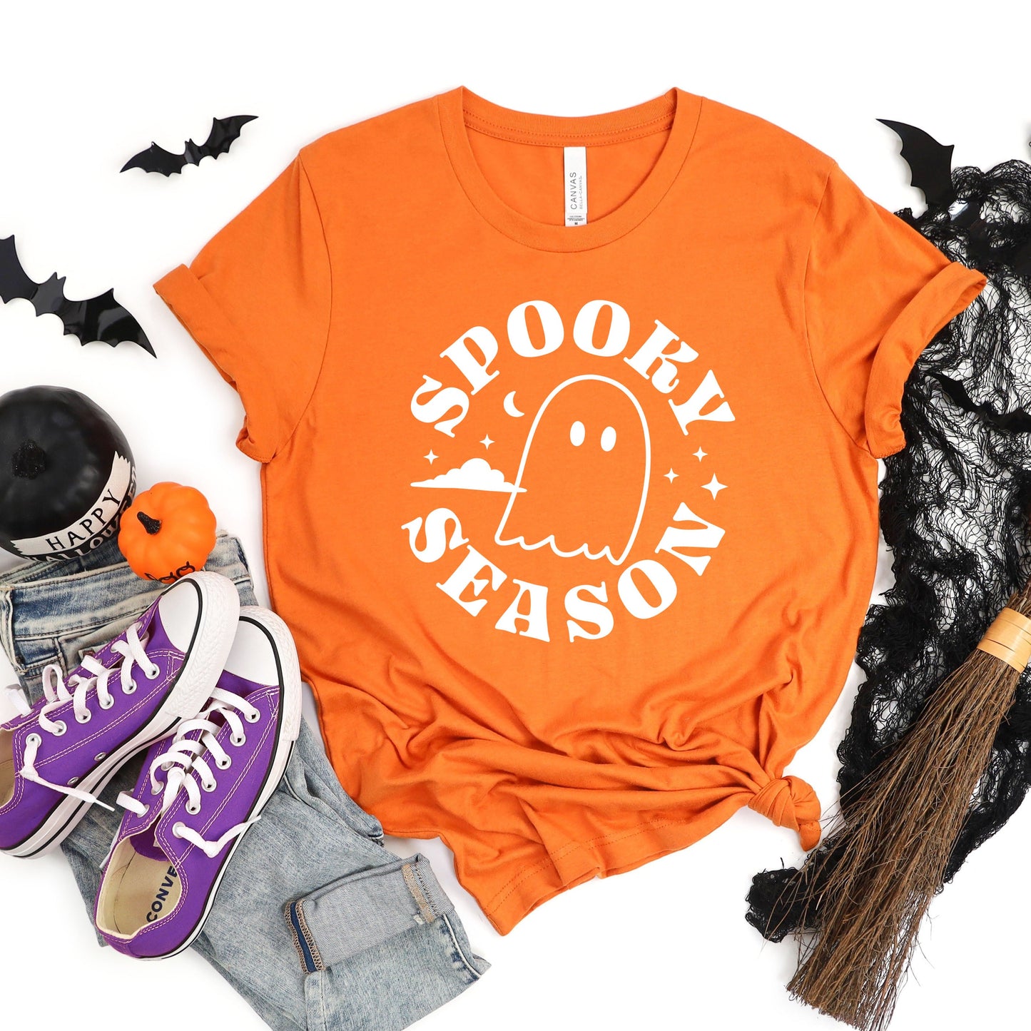 Spooky Season Ghost | Short Sleeve Graphic Tee