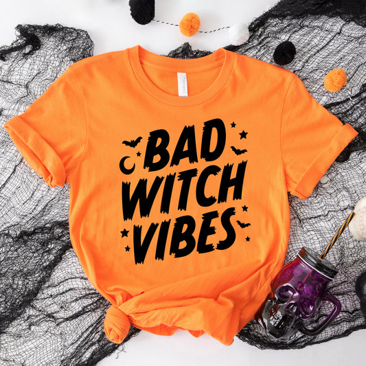 Bad W Vibes Moon | Short Sleeve Crew Neck