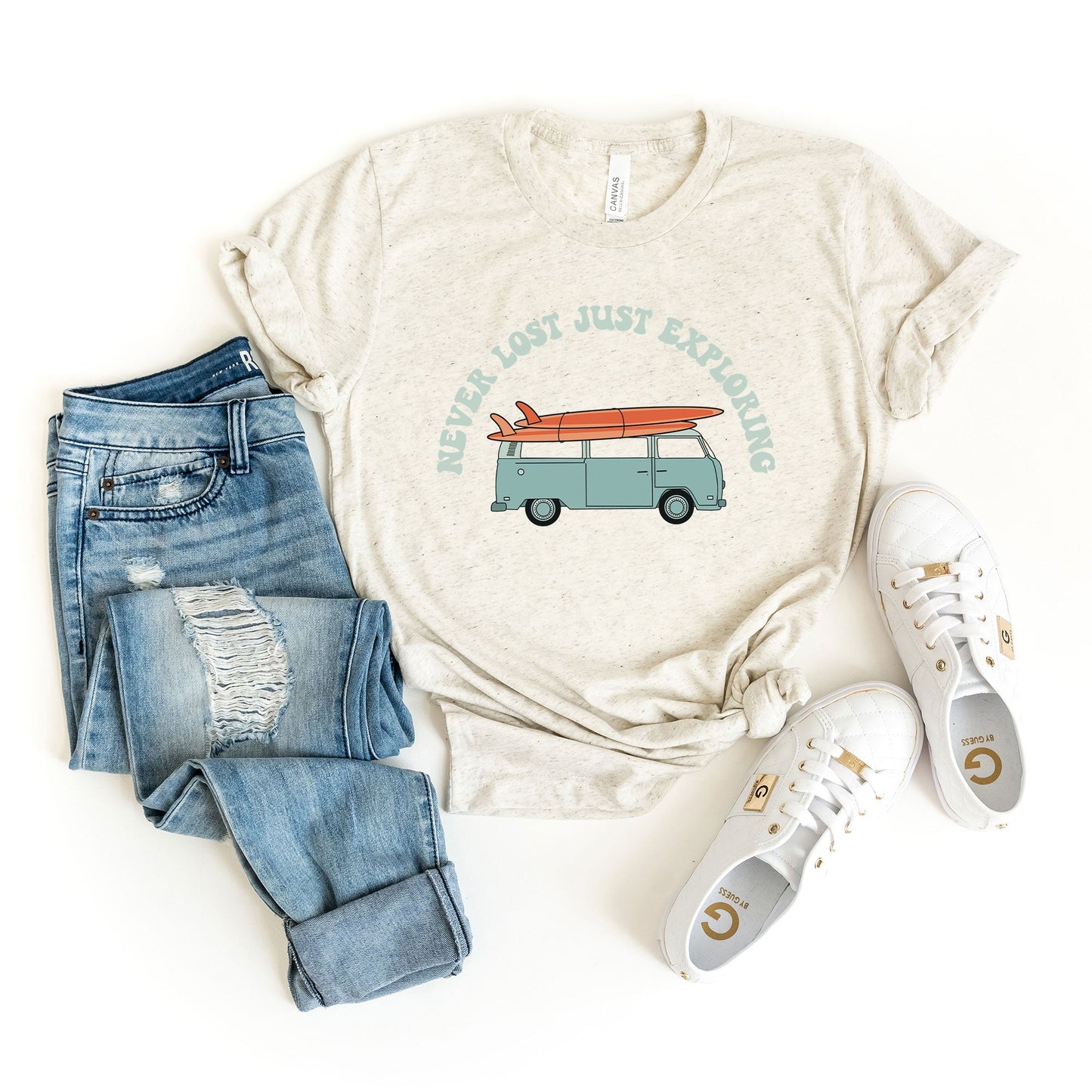 Never Lost Light Blue | Short Sleeve Graphic Tee