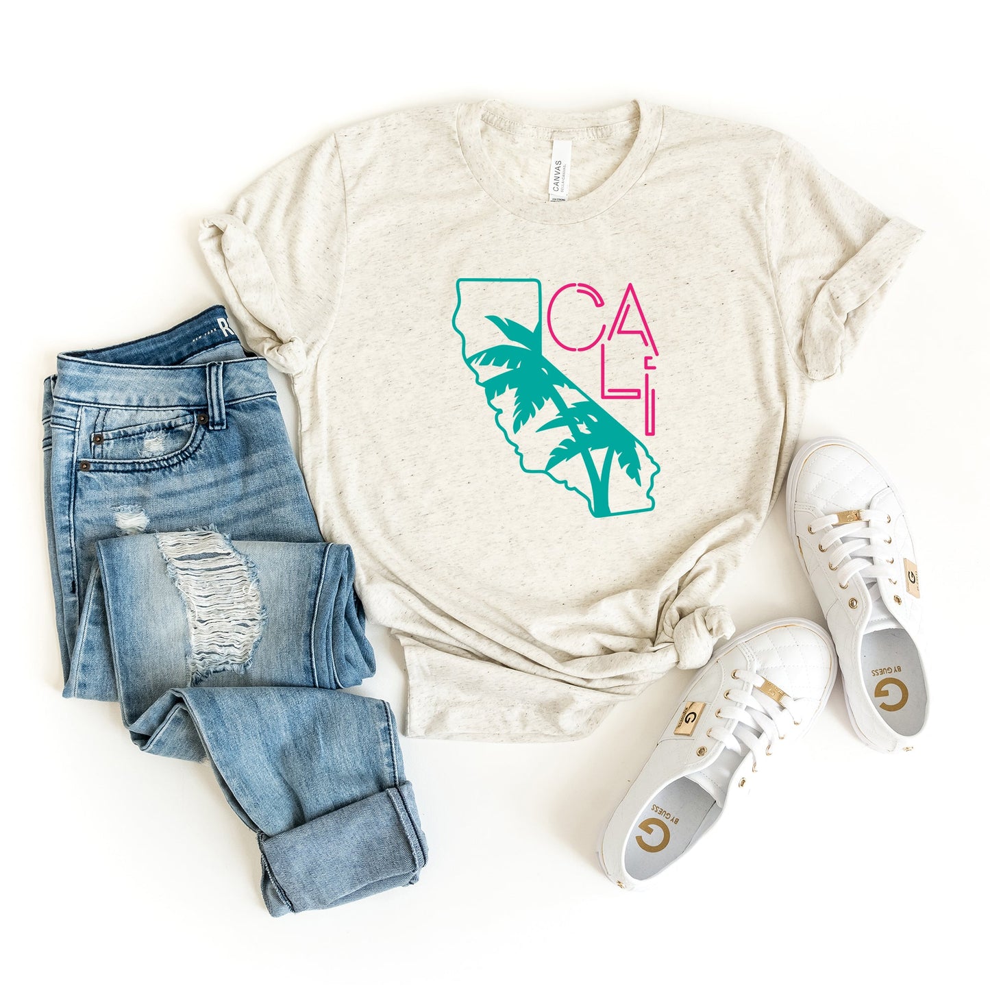Cali Palm Trees | Short Sleeve Graphic Tee