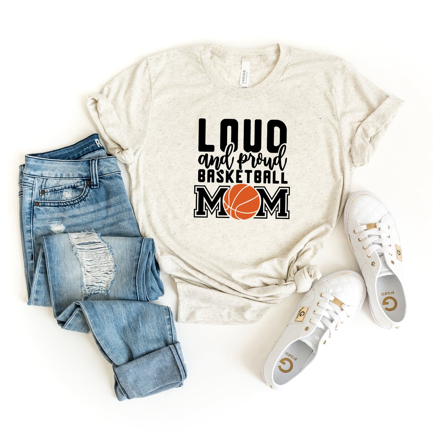 Loud And Proud Basketball Mom | Short Sleeve Graphic Tee