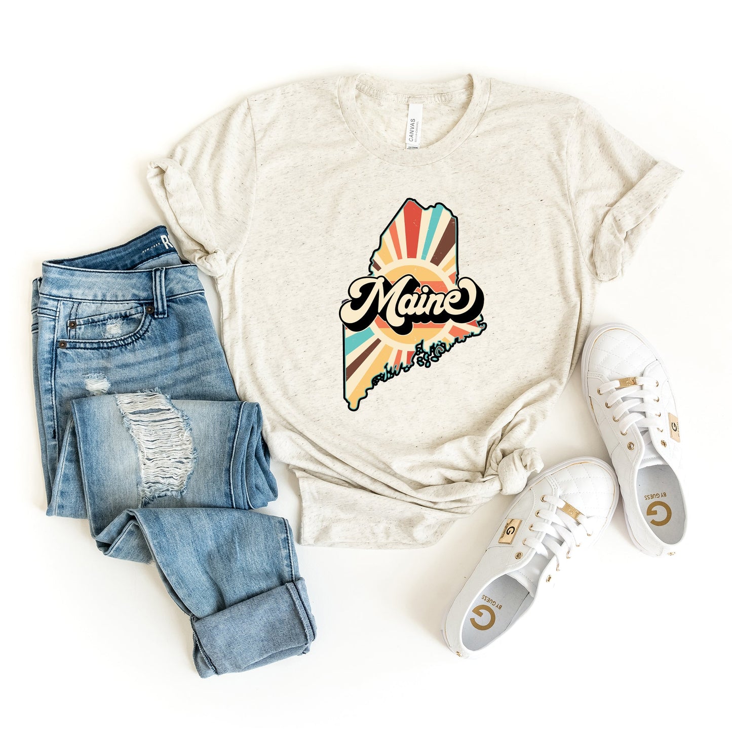 Retro Maine | Short Sleeve Graphic Tee