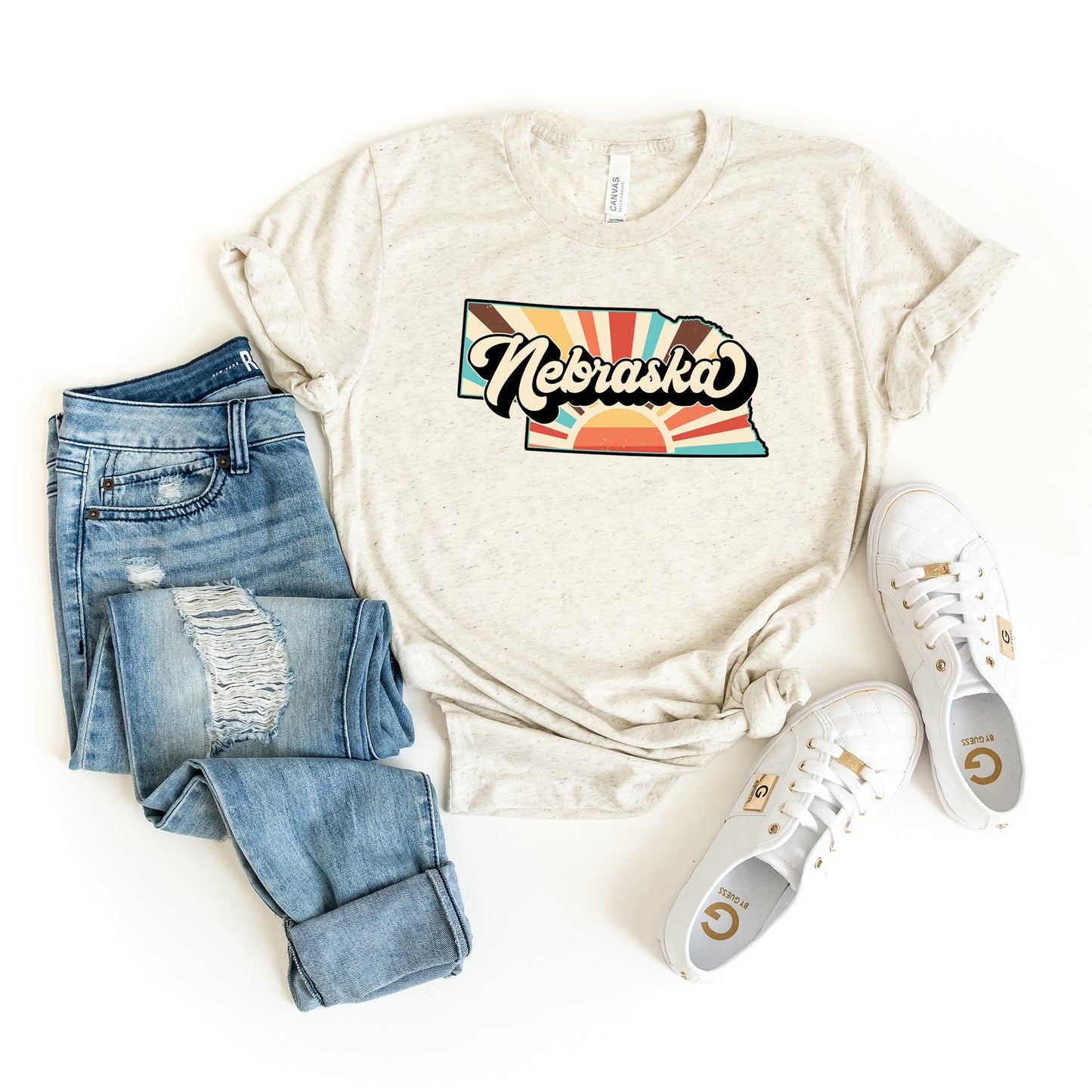 Retro Nebraska | Short Sleeve Graphic Tee