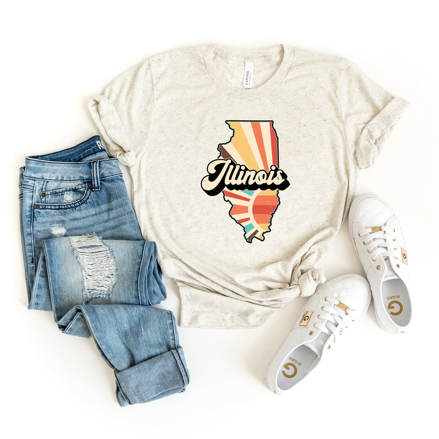 Retro Illinois | Short Sleeve Graphic Tee