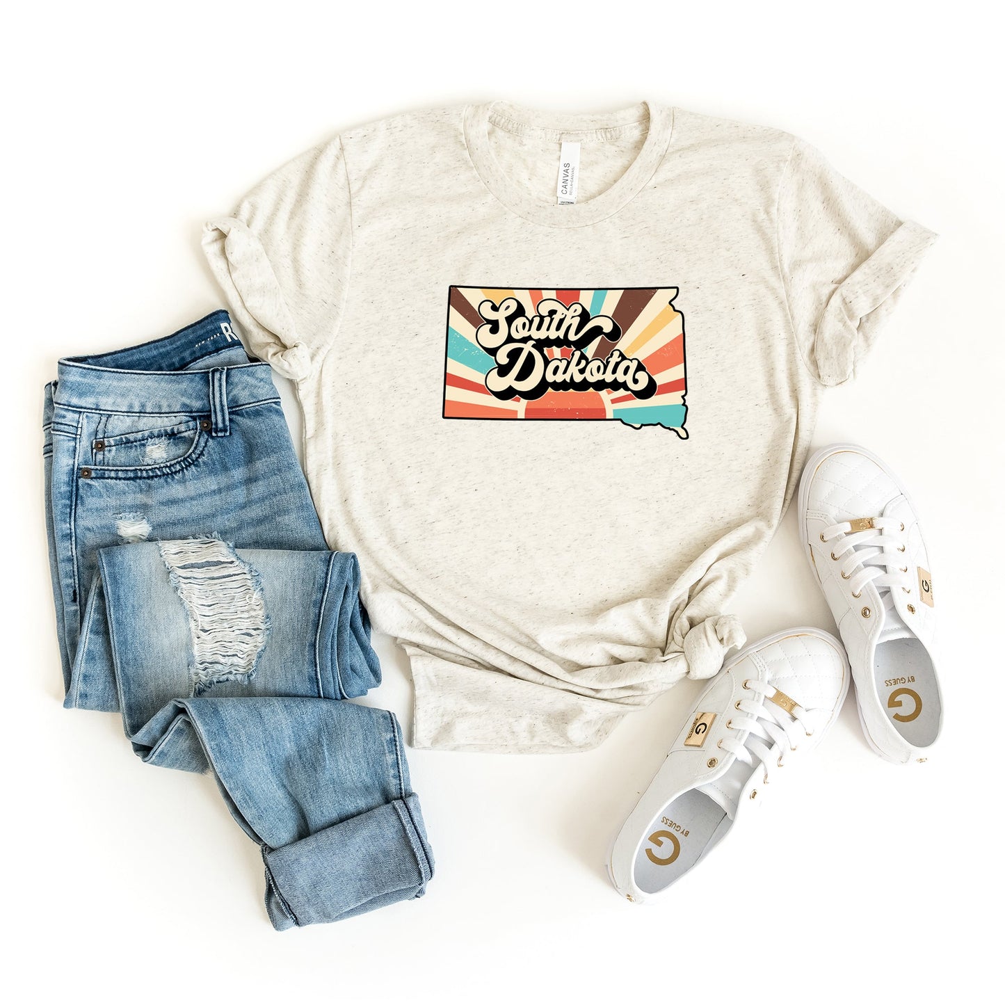 Retro South Dakota | Short Sleeve Graphic Tee