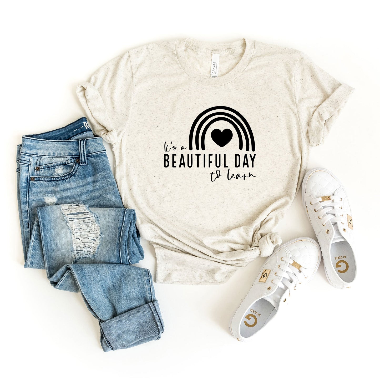 It's A Beautiful Day To Learn | Short Sleeve Graphic Tee