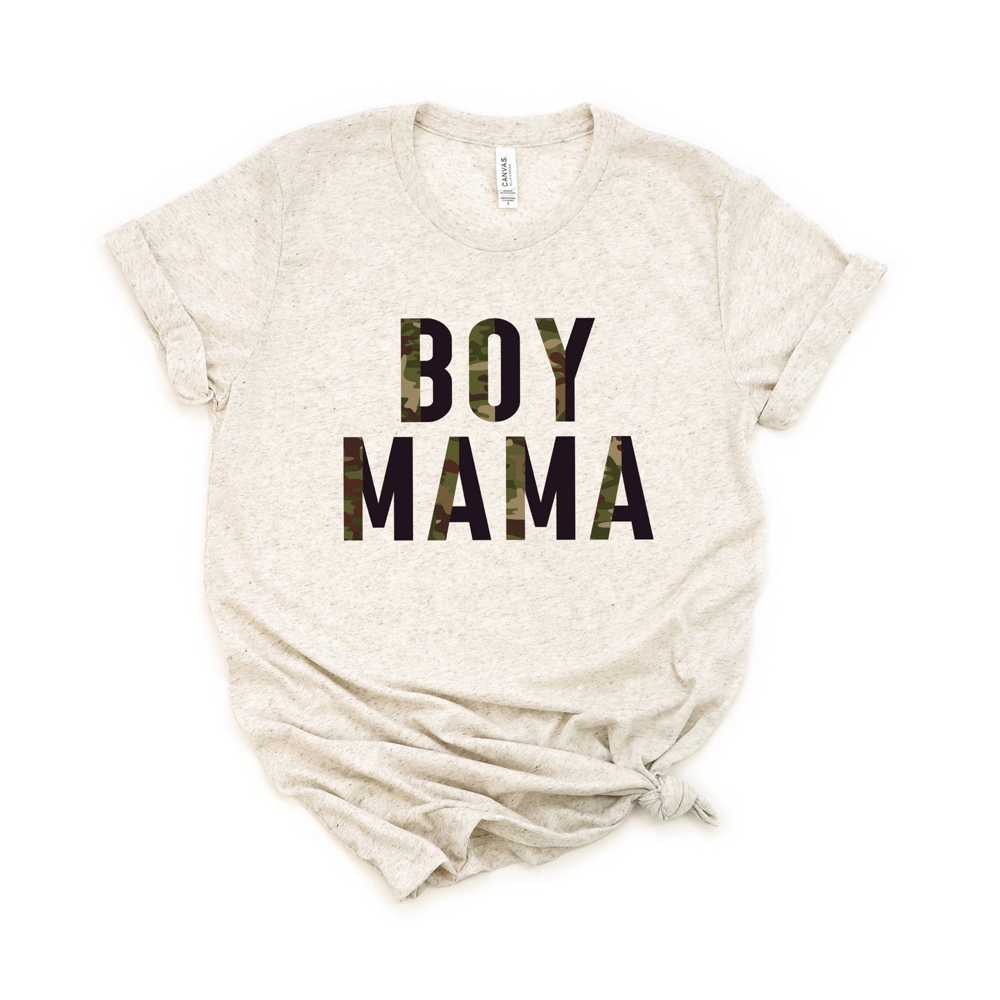 Boy Mama Camo | Short Sleeve Graphic Tee