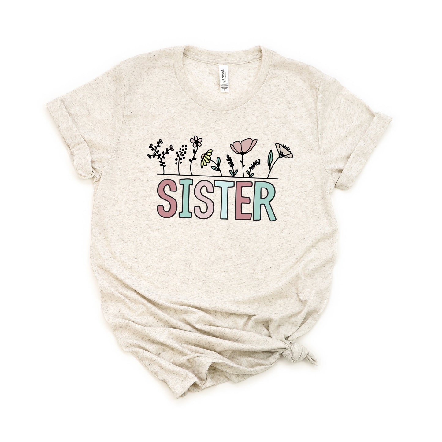 Sister Flowers | Short Sleeve Graphic Tee