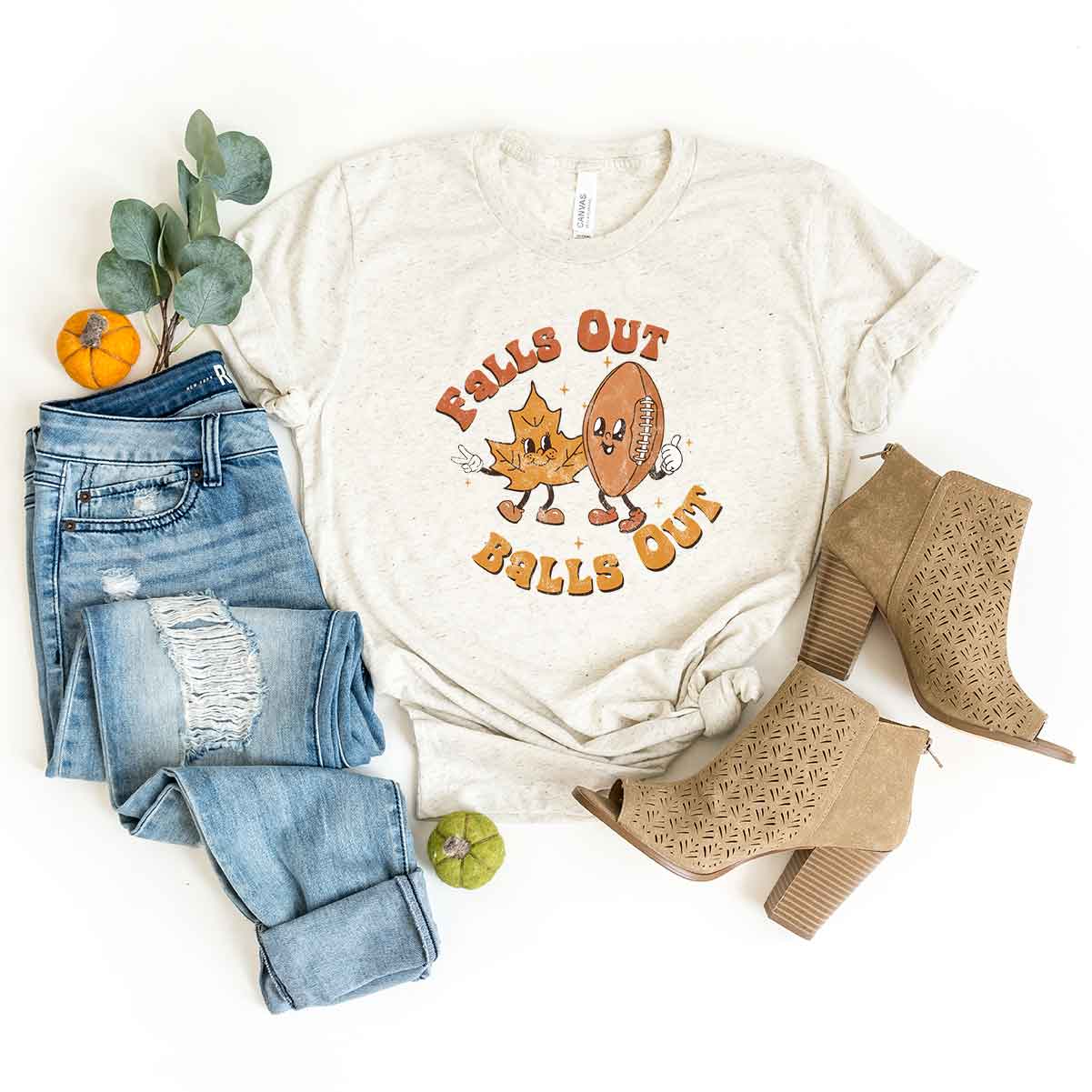 Falls Out Balls Out | Short Sleeve Crew Neck