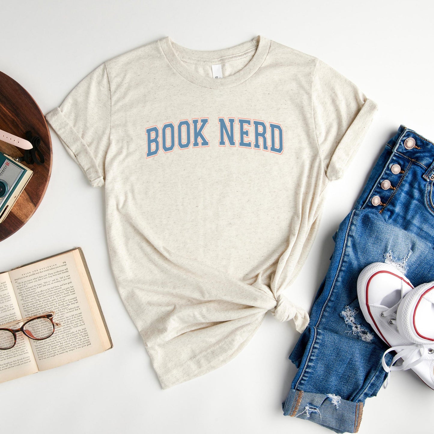 Varsity Book Nerd | Short Sleeve Graphic Tee