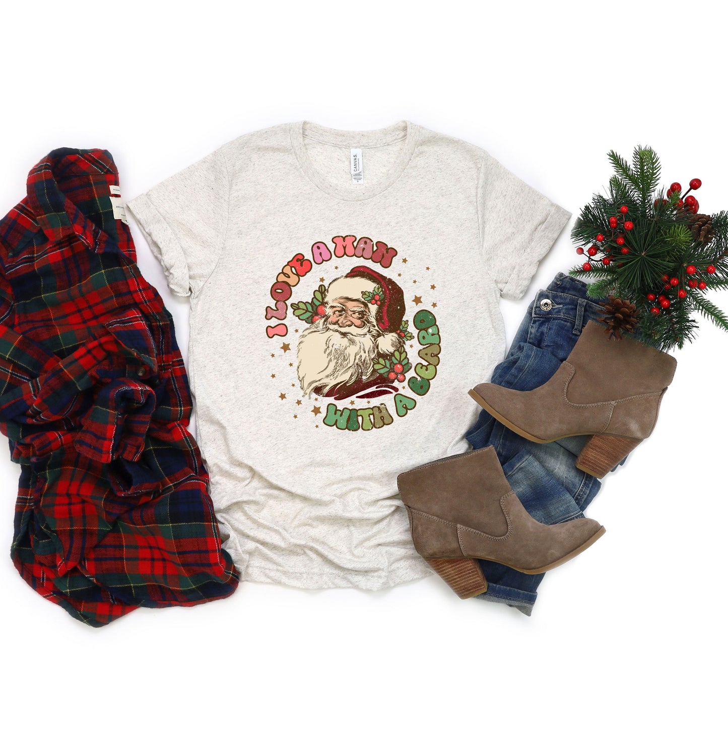 Love A Man With A Beard | Short Sleeve Graphic Tee