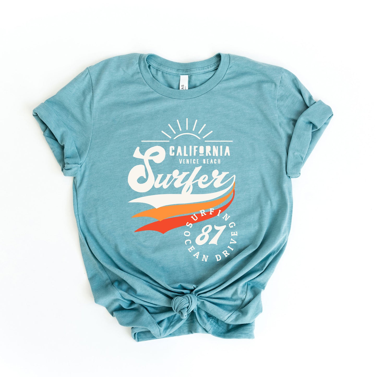 California Surfer Stripes | Short Sleeve Graphic Tee