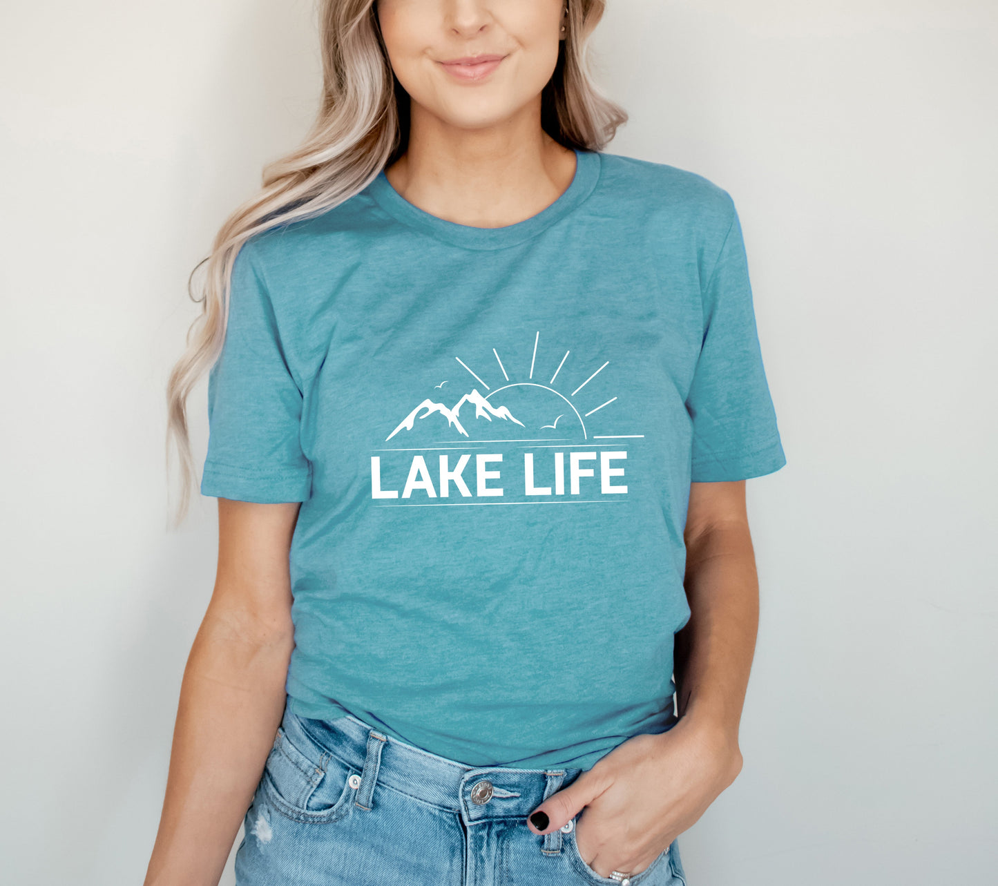 Lake Life Sunrise | Short Sleeve Graphic Tee