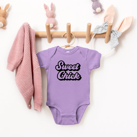 Sweet Chick | Baby Graphic Short Sleeve Bodysuit