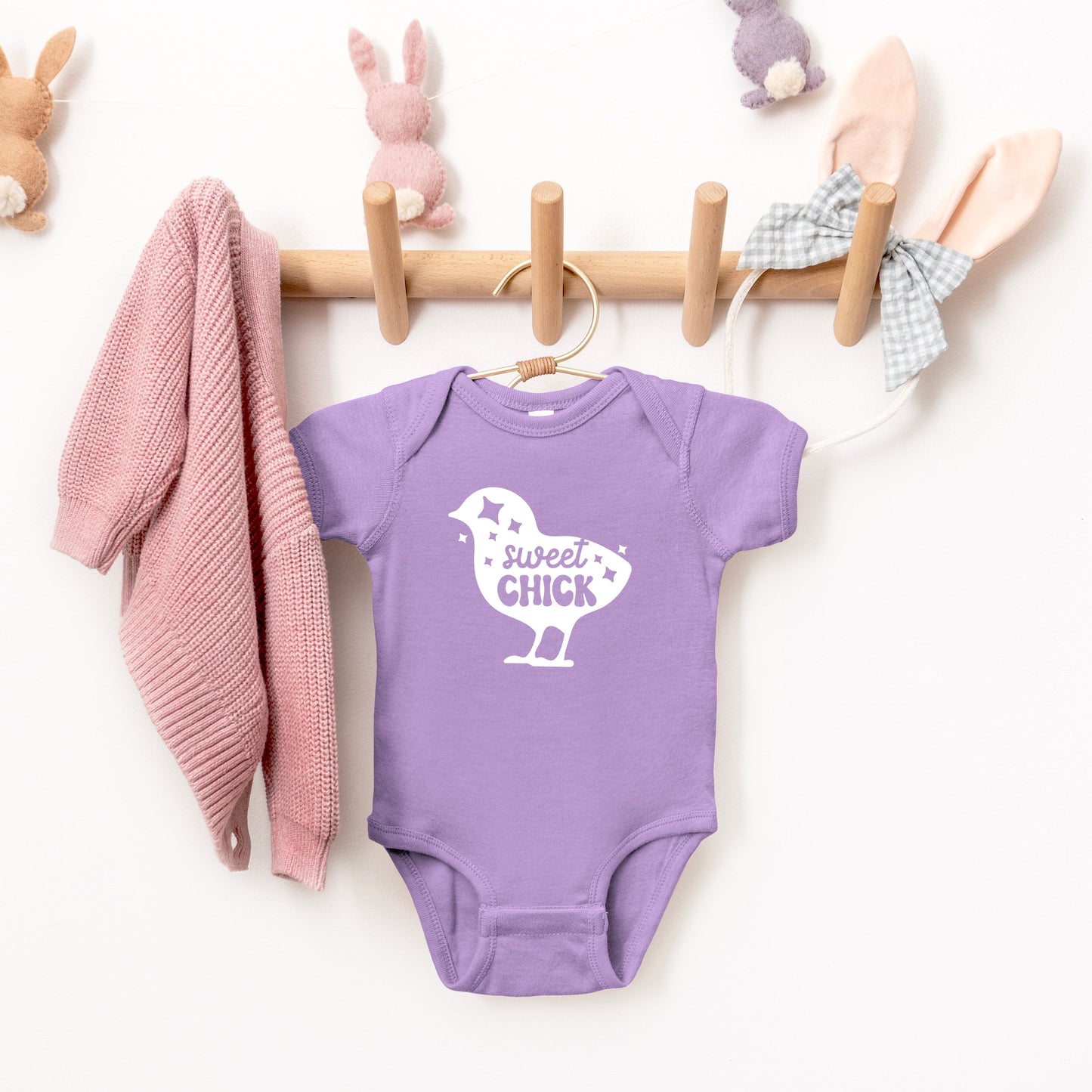 Sweet Chick Chick | Baby Graphic Short Sleeve Bodysuit