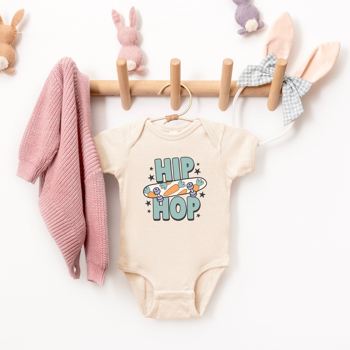 Hip Hop Skateboard | Baby Graphic Short Sleeve Bodysuit