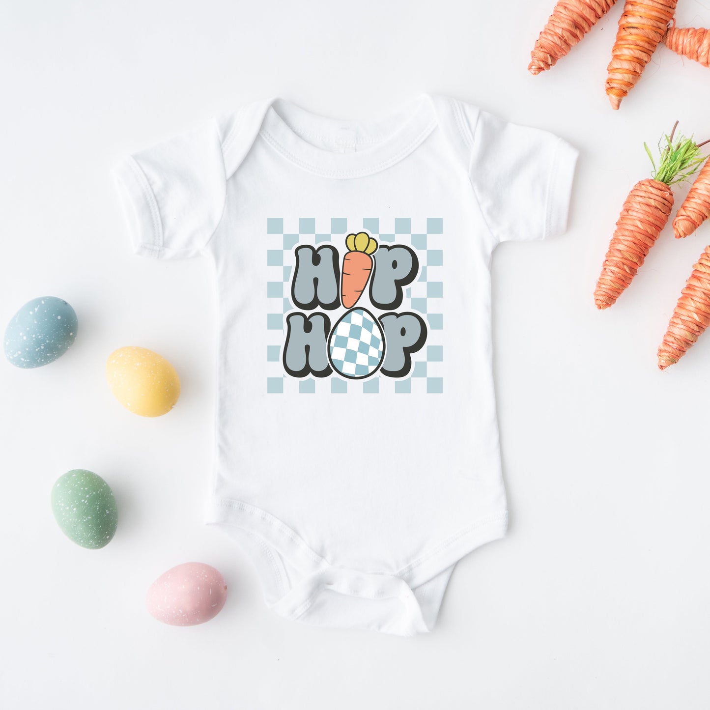 Hip Hop Carrot | Baby Graphic Short Sleeve Bodysuit